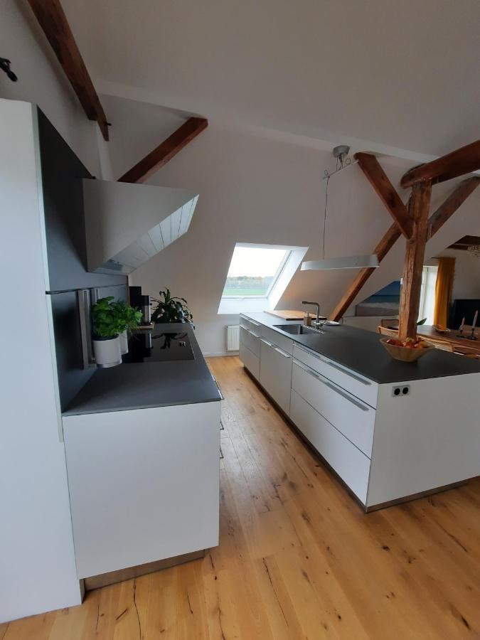 Luxurioeses Loft Mit Schoenem Blick Tremsbuettel Luaran gambar